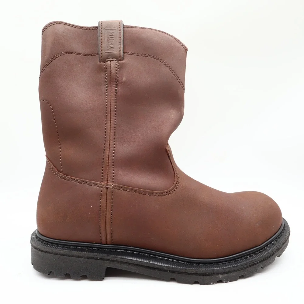 WORX Modern 5701 Steel Toe Work Boots Mens 12 Brown Leather NWT NIB